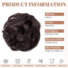 Load image into Gallery viewer, Synthetic Messy Bun Hair Piece for Women
