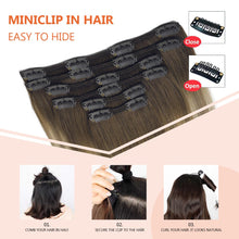 Load image into Gallery viewer, Silky Straight Clip in Remy Hair Extensions for Women
