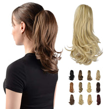 Load image into Gallery viewer, Synthetic Clip in Claw Hair Extension 13&quot; Ponytail Extension Long Curly Ponytail
