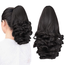 Load image into Gallery viewer, Straight Natural Looking ponytail extension, claw clip
