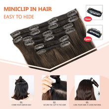 Load image into Gallery viewer, Silky Straight Clip in Remy Hair Extensions for Women
