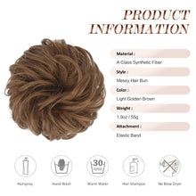 Load image into Gallery viewer, Large Full Messy Hair Bun Hair Pieces 1.94oz
