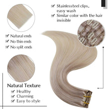 Load image into Gallery viewer, Balayage Clip in Human Hair Extensions Real Human Hair hair extension Wig Store
