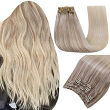 Load image into Gallery viewer, Balayage Clip in Human Hair Extensions Real Human Hair hair extension Wig Store
