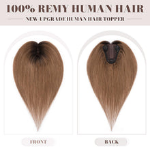 Load image into Gallery viewer, Human Hair Womens Topper for Thinning Hair Loss 8  x 10 cm
