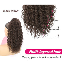 Load image into Gallery viewer, Long Kinky Curly Ponytail Extension for Women 18Inch
