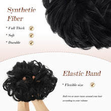 Load image into Gallery viewer, Large Full Messy Hair Bun Hair Pieces 1.94oz
