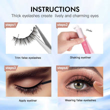 Load image into Gallery viewer, Waterproof 3D Magnetic Eyelashes with Eyeliner Wig Store
