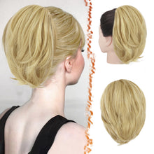 Load image into Gallery viewer, Straight Hair Bun Extension - 8 Inch Claw Clip
