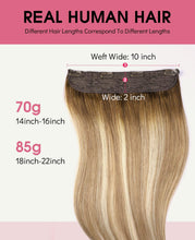 Load image into Gallery viewer, Youngsmile 14‑Inch Straight Human Hair Wire Halo Extension
