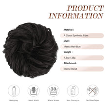 Load image into Gallery viewer, Large Full Messy Hair Bun Hair Pieces 1.94oz
