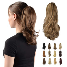 Load image into Gallery viewer, Synthetic Clip in Claw Hair Extension 13&quot; Ponytail Extension Long Curly Ponytail
