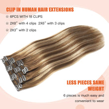 Load image into Gallery viewer, Silky Straight Clip in Remy Hair Extensions for Women
