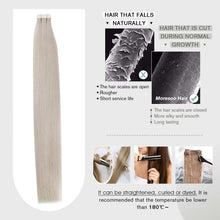 Load image into Gallery viewer, Tape in Hair Extensions 22 Inch Remy Tape in Extensions 20 Pieces 50 G Wig Store
