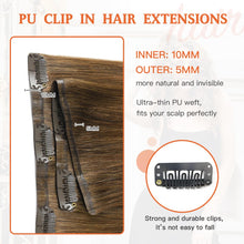 Load image into Gallery viewer, Silky Straight Clip in Remy Hair Extensions for Women
