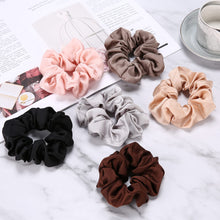 Load image into Gallery viewer, Silk Hair Ties Scrunchies Gift Set -6 Pack
