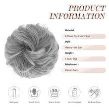Load image into Gallery viewer, Large Full Messy Hair Bun Hair Pieces 1.94oz
