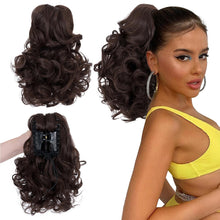 Load image into Gallery viewer, 12” Short Curly Claw Ponytail Extension Clip In On Hairpiece
