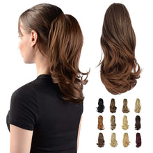 Load image into Gallery viewer, Synthetic Clip in Claw Hair Extension 13&quot; Ponytail Extension Long Curly Ponytail
