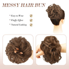 Load image into Gallery viewer, Large Full Messy Hair Bun Hair Pieces 1.94oz
