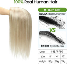 Load image into Gallery viewer, Human Hair Topper 150 Density Clip-In 6x7 Inch Silk Base Straight
