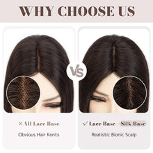 Load image into Gallery viewer, Human Hair Womens Topper for Thinning Hair Loss 8  x 10 cm
