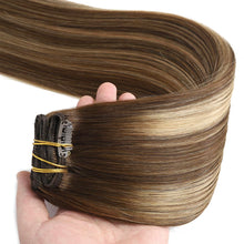 Load image into Gallery viewer, Silky Straight Clip in Remy Hair Extensions for Women
