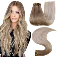 Load image into Gallery viewer, Balayage Clip in Human Hair Extensions Real Human Hair hair extension Wig Store
