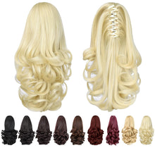 Load image into Gallery viewer, Straight Natural Looking ponytail extension, claw clip
