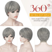 Load image into Gallery viewer, Pixie Cut Wig With Bangs Layered Short Synthetic Hair
