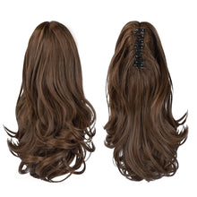 Load image into Gallery viewer, Synthetic Clip in Claw Hair Extension 13&quot; Ponytail Extension Long Curly Ponytail
