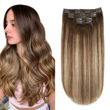 Load image into Gallery viewer, Silky Straight Clip in Remy Hair Extensions for Women
