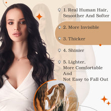 Load image into Gallery viewer, Hair Extensions Tape in Real Hair
