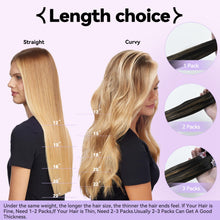 Load image into Gallery viewer, Remy Human Hair Clip-in Hair Extensions
