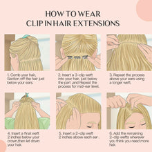 Load image into Gallery viewer, Silky Straight Clip in Remy Hair Extensions for Women

