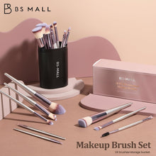 Load image into Gallery viewer, BS-MALL 18-Piece Premium Makeup Brush Set – Gold Finish
