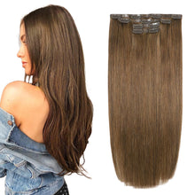 Load image into Gallery viewer, Silky Straight Clip in Remy Hair Extensions for Women
