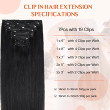 Load image into Gallery viewer, Silky Straight Clip in Remy Hair Extensions for Women
