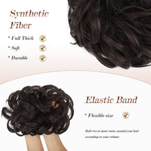 Load image into Gallery viewer, Large Full Messy Hair Bun Hair Pieces 1.94oz
