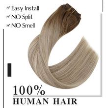 Load image into Gallery viewer, Balayage Clip in Human Hair Extensions Real Human Hair hair extension Wig Store
