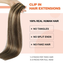 Load image into Gallery viewer, Silky Straight Clip in Remy Hair Extensions for Women
