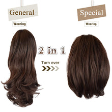 Load image into Gallery viewer, Synthetic Clip in Claw Hair Extension 13&quot; Ponytail Extension Long Curly Ponytail
