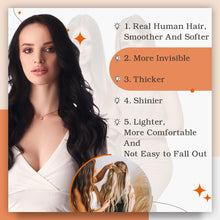 Load image into Gallery viewer, Hair Extensions Tape in Real Hair
