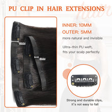 Load image into Gallery viewer, Silky Straight Clip in Remy Hair Extensions for Women
