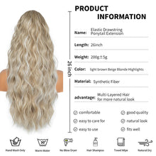 Load image into Gallery viewer, 26 inch Highlight Ponytail Extension Hairpiece
