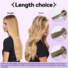 Load image into Gallery viewer, Remy Human Hair Clip-in Hair Extensions
