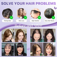 Load image into Gallery viewer, Human Hair Topper with Bangs, 100% Remy Toppers Hair Pieces for Women, No Tangle &amp; Smooth, Clip-in Bangs 10 Inch Chocolate Brown
