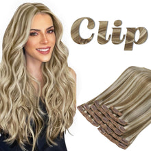 Load image into Gallery viewer, Luxury Clip in Human Hair Extensions
