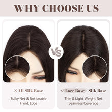 Load image into Gallery viewer, Human Hair Womens Topper for Thinning Hair Loss 8  x 10 cm
