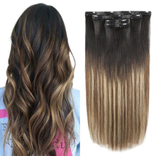 Load image into Gallery viewer, Silky Straight Clip in Remy Hair Extensions for Women
